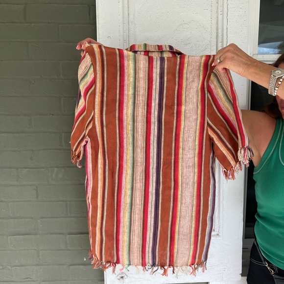 Miguelina women’s button down striped shirt NWT - Picture 3 of 3